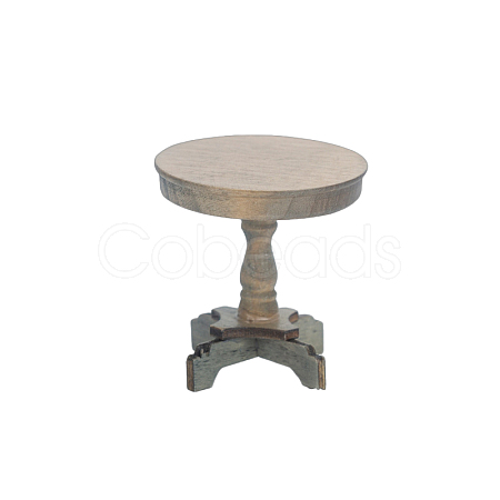 Miniature Wooden Round Coffee Table MIMO-PW0001-092A-1