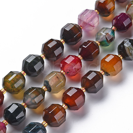 Natural Agate Beads Strands G-T131-118A-1