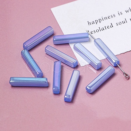 Electroplate Glass Beads X-GLAA-D024-01C-1