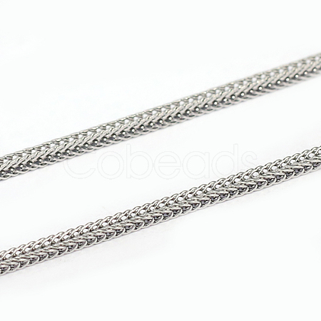 Tarnish Resistant 304 Stainless Steel Wheat Chains CHS-L001-167-1