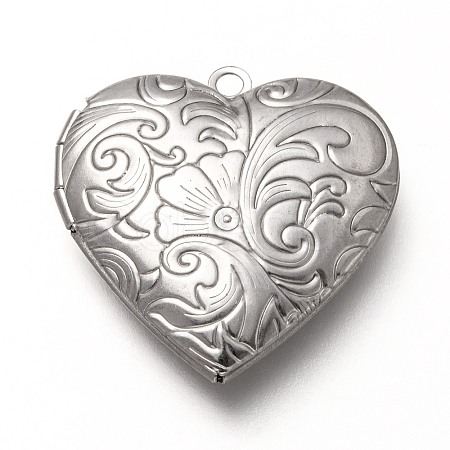Tarnish Resistant 316 Stainless Steel Locket Pendants X-STAS-P268-08P-1