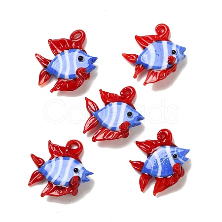 Handmade Lampwork Pendants LAMP-G162-01B-1