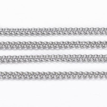 Tarnish Resistant 304 Stainless Steel Twisted Chains CHS-H007-70P-1