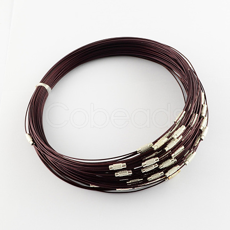 Stainless Steel Wire Necklace Cord DIY Jewelry Making TWIR-R003-16-1