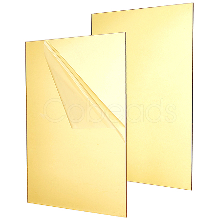 2 Sheets Rectangle Acrylic Sheet AJEW-BC0011-38B-1