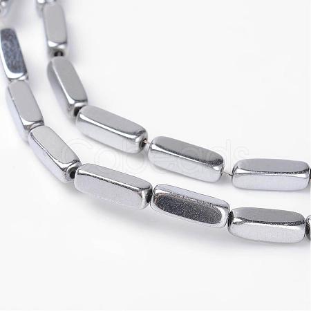 Cuboid Non-Magnetic Synthetic Hematite Beads Strands G-D800-11B-1