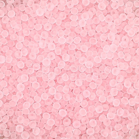 Frosted Colours Glass Seed Beads PW-WG88870-23-1