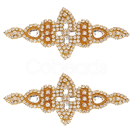 Alloy Rhinestone Ornmament Accessories DIY-WH0021-82G-1