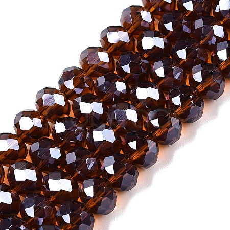 Electroplate Glass Beads Strands EGLA-A044-T8mm-A02-1
