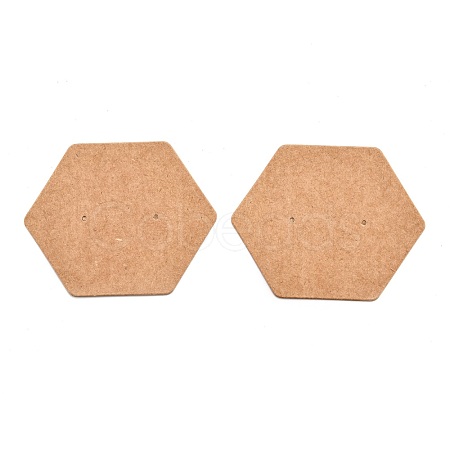 Kraft Paper Earring Displays Cards X-CDIS-H005-01-1