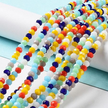 Glass Beads Strands EGLA-A034-M4mm-33-1
