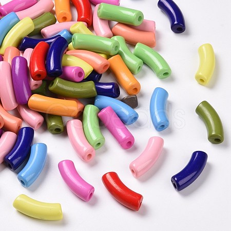 Opaque Acrylic Beads SACR-S677-M-1