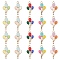 20Pcs 5 Colors Alloy Enamel Pendants, Balloon Charms, Mixed Color, 23.5x13x1.5mm, Hole: 1.8mm, 4pcs/color