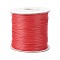 Waxed Polyester Cord, Bead Cord, Dark Red, 0.5mm, about 169.51~174.98 Yards(155~160m)/Roll