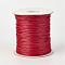 Eco-Friendly Korean Waxed Polyester Cord, FireBrick, 2mm, about 90yards/roll(80m/roll)