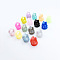 Silicone Ear Gauges Flesh Tunnels Plugs, Ring, Mixed Color, 10mm, Hole: 9.4mm