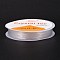 Round Crystal Elastic Stretch Thread, for Bracelets Gemstone Jewelry Making Beading Craft, Clear, 0.6mm, about 13.1 yards(12m)/roll