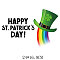 Saint Patrick's Day Theme PET Sublimation Stickers, Heat Transfer Film, Iron on Vinyls, for Clothes Decoration, Rainbow, 169x240mm