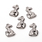 Non-Tarnish Easter 304 Stainless Steel Pendants, Easter Bunny & Eggs, Stainless Steel Color, 17.5x11x3mm, Hole: 1.2mm