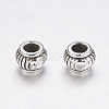 Tibetan Style Alloy Rondelle Beads X-TIBEB-7589-AS-RS-2