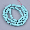 Spray Painted Non-magnetic Synthetic Hematite Beads Strands G-T116-22-08-2