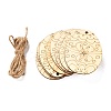 DIY Crafts Easter Egg Shape Cutouts Pendants AJEW-P087-B02-11-1