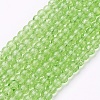 1 Strand Transparent Crackle Glass Round Beads Strands X-CCG-Q001-4mm-11-1