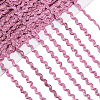 3 Rolls Polyester Glitter Wavy Fringe Trim Ribbon OCOR-GF0004-45A-1