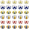 18Pcs 6 Colors Handmade Porcelain European Beads PORC-YW0001-87-1