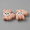 Squirrel Food Grade Eco-Friendly Silicone Beads LS-SIL-WH0012-030F-2