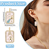 9Pcs 9 Styles Brass Micro Pave Cubic Zirconia Pendants with Enamel KK-DR0001-64-2