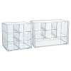 2Pcs 2 Styles Desktop Plastic Storage Box ODIS-GO0001-27-1