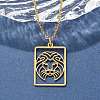304 Stainless Steel Necklace LS-NJEW-D330-01G-05-5