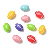 60Pcs 6 Colors Opaque Acrylic European Beads SACR-CJ0001-92-8
