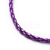 Trendy Braided Imitation Leather Necklace Making NJEW-S105-M-3