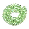 Electroplate Glass Beads Strands X-EGLA-A044-T8mm-B09-3