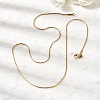 304 Stainless Steel Boston Chain Necklaces STAS-O053-16G-5