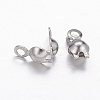 Tarnish Resistant 304 Stainless Steel Bead Tips X-STAS-E129-05P-2