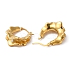Ion Plating(IP) 304 Stainless Steel Twist Teardrop Hoop Earrings EJEW-K244-31G-2