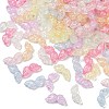 Transparent Crackle Acrylic Beads OACR-B031-10-1