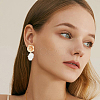 14Pcs Brass Stud Earrings Findings KK-BBC0020-88-4
