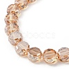 Electroplate Glass Beads Strands EGLA-L045-G-PL01-3