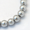Baking Paint Glass Pearl Bead Strands X-HY-Q003-3mm-34-2