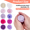 50G 10 Colors Needle Felting Wool Roving DIY-CP0013-77B-2