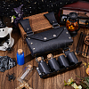 Rectangle PU Leather Medieval Waist Belt Bag with Belt and 4 Glass Potion Bottles AJEW-WH0752-296A-4