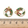 304 Stainless Steel Enamel Pendants STAS-L300-012G-39-3