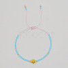 Bohemian Glass Seed Beads Braided Bead Bracelets JT0778-5-1