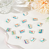 30Pcs Glass Rhinestone Cabochons RGLA-BBC0001-03-4