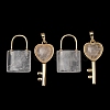 Natural Quartz Crystal Beaded Pendants GG-CBA9389-04R-1