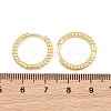 Brass Huggie Hoop Earrings KK-CBA8324-18A-G-4